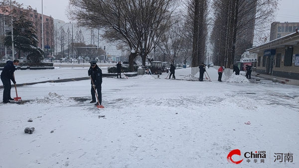 西平县：清雪除冰促通畅 法院干警在行动